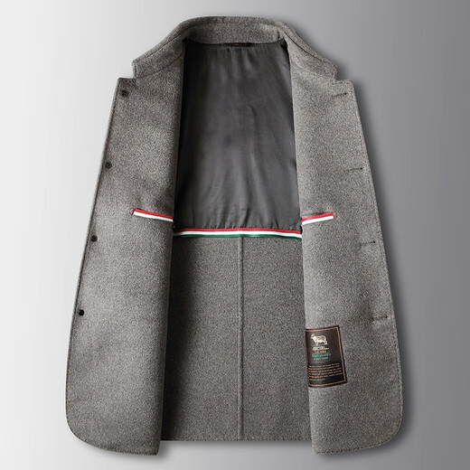 AEMAPE brand double-sided wool jacket for men's autumn and winter new lapel jacket for business casual thickened jacket camel color 175
