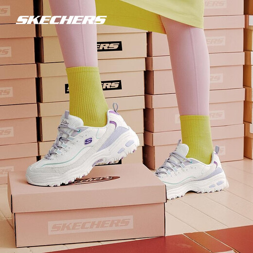 Skecher Milk Tea Bear Automne Men and Women Retro Retro Haulten Panda Dad Chaussures respirantes et chaussures de sport entièrement-correspondantes