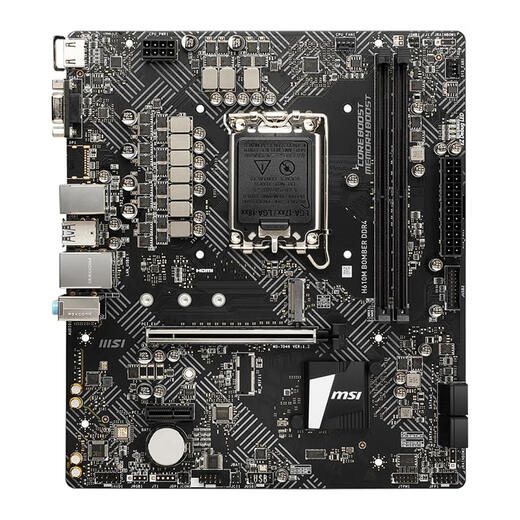 MSI (MSI) 12/13/14th Génération CPU Motor Doard Set I3 13100F 14100F 12100F Tablette dispersée H610M Bomber DDR4 I3-12100F Tablette dispersée
