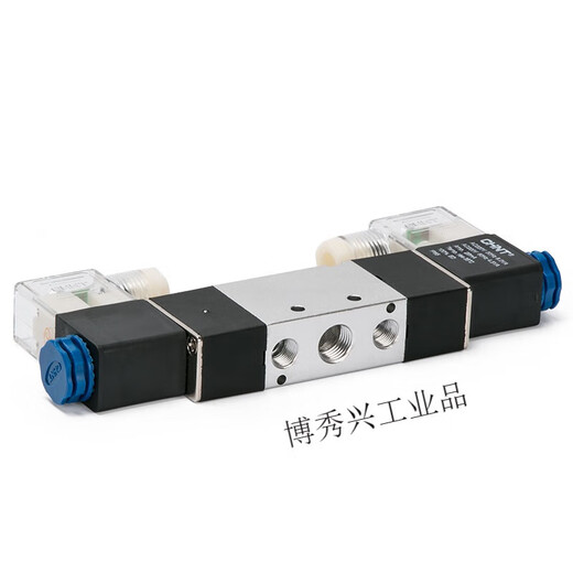 山头林村电磁阀气阀220v二位五通气动换向阀4v12006 4v22008 4 4V320-10  AC36V