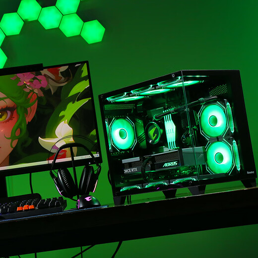 Gigabyte 5060Ti 16G large video memory/RX9060XT triple fan 7650GRE+AMD Ryzen 5 9600X e-sports game live broadcast design sea view room DIY desktop computer host eight R7 9700X丨5060Ti 16G Ultimate Edition