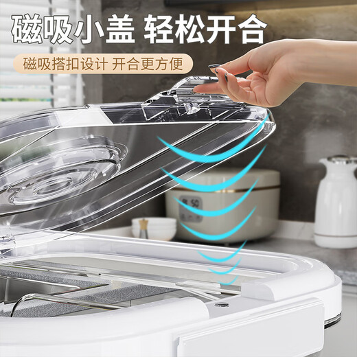 JEKO&JEKO rice bucket insect-proof rice storage box rice tank household rice container flour rice storage box noodle bucket grain storage 24Jin Jin equal to 0.5 kg white