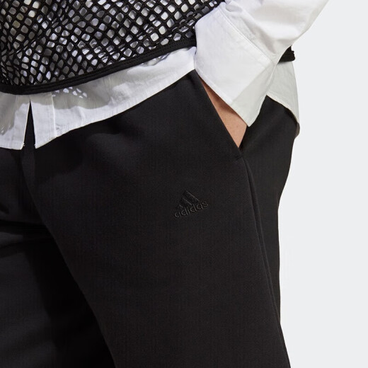 
Adidas shorts men's summer new sports pants loose comfortable breathable knitted fashion casual 5-point pants IC9756 IC9756 black M