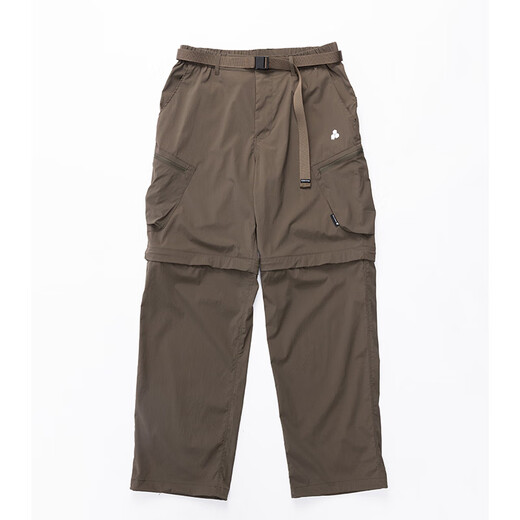 AWAKE STONE outdoor quick-drying pants for men and women, fishing multi-pockets, detachable long and short two-wear functional overalls, mountaineering hiking pants, khaki 2XL