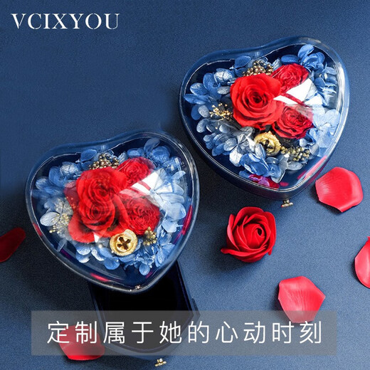 VCIXYOUPt950 Heart of the Ocean Platinum Necklace for Women to Confess Your Heart Anniversary Birthday Gift for Girlfriend Platinum Heart of the Ocean Necklace + Love Gift Box