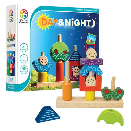 Bloques de construcción diurnos y nocturnos Juego de mesa Magic Board para niños de 2-3 años de educación temprana Juguetes de entrenamiento de pensamiento lógico Bedny Bunny Magic Box + Belga Día y