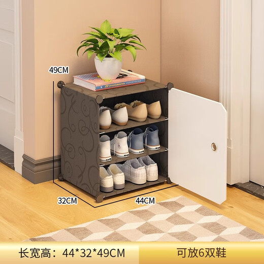 Kosi simple shoe rack doorway home 2024 new popular shoe box storage box multi-layer small shoe cabinet dormitory 1 column 3 layers
