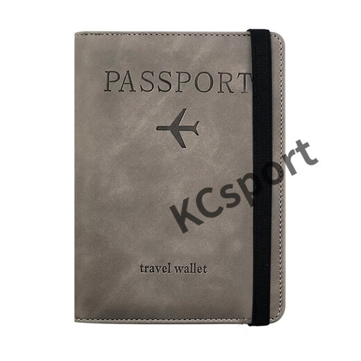 Zhizhou Travel Passport Clip Security Anti-theft Brush Portable Multi-function Storage Air Ticket Clip Travel Equipment [Multi-function Anti-theft Anti-theft Anti-magnetization] Gray