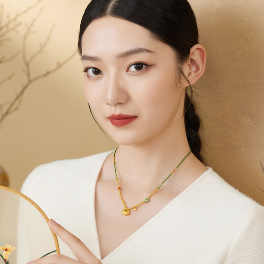 Люфу ювелирные украшения серии реликвий Fuman Gold xiaopang fu bao crushed gold колье набор колье G13tbgn0001 9,75 грамма (включая стоимость рабочей силы 1365 юаней)