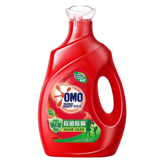 Omo Laundry Detergent, long-lasting fragrance, sterilization and mite removal, family pack, 3KG (bottle), sterilization and mite removal