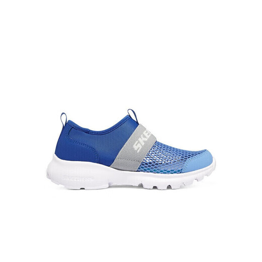 Skechers斯凯奇男童一脚蹬柔软透气运动鞋夏季大童网布休闲鞋403776L