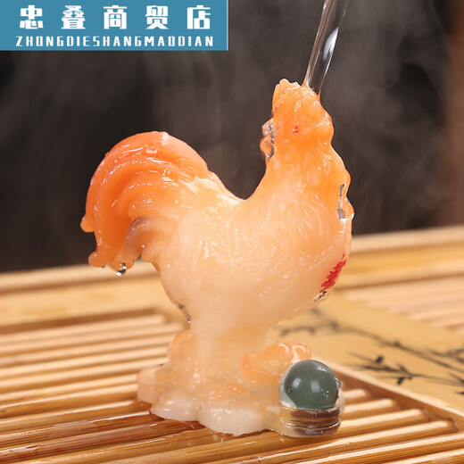 Twelve Zodiac Tea Pets Change Color 12 Zodiac Zodiac Signs Little Rooster Tea Pet Tea Play Ornaments Tea Tray Tea Table Tea Table Skill Rabbit Turns Topaz Color