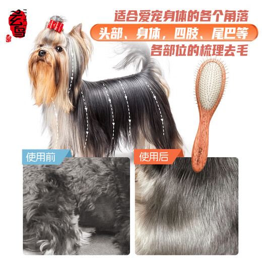 Blackbird pet handle comb cat and dog grooming brush special comb hair protection artifact massage air cushion needle comb cat comb large medium/large dog