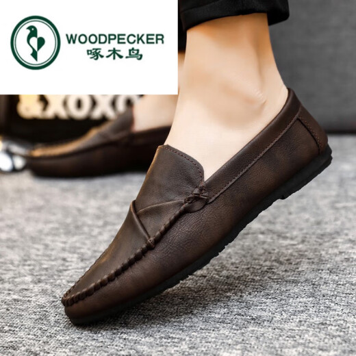 Zapatos de gorro de carpintero de carpintería 2024 zapatos para hombres de verano de 2024 zapatos de cuero de cuero casual británico de hombres transpirables transpirables para hombres d826 negros 40