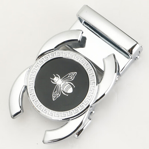 CHENJINGBAI (CHENJINGBAI) 3.5CM Men's Belt Buckle Film Automatic buckle Belt Band Head Men's Pants Lead Business Manufacturer Direct Sales 841 Gun Dragon Single buckle