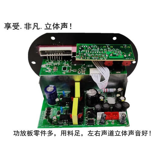 存界（cunjie）双声道话筒功能消原唱显示大功率功放板内置蓝牙12/24/220V通用