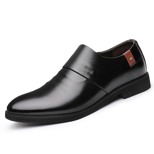 Libellule rouge; Dragonfly rouge même style libellule de libellule authentique Chaussures en cuir masculin Version coréenne des chaussures en cuir formelles commerciales