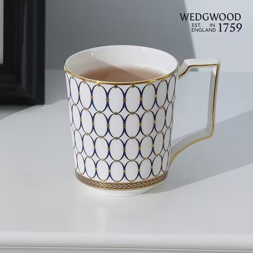 Wedgwood 11.11 Guaranteed Price Golden Age Midnight Blue Mug Bone China Coffee Cup Tea Cup Exquisite Gift Golden Age Midnight Blue Mug 1 piece 300ml
