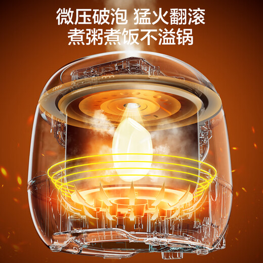 SUPOR small rice cooker 1.6 liters ceramic inner pot rice cooker 1-2 people dormitory small electric cooker household non-stick cooker smart multi-function mini micro-pressure rice cooker SF16YC1072