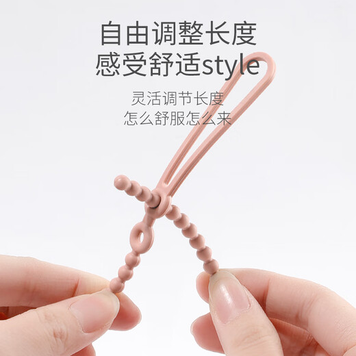 Haakaa baby teether, fruit and vegetable bites, fruit bite bag + silicone anti-lost rope, anti-chain toy lanyard set, big rabbit head olive green + small starfish anti-lost rope, 1 pack