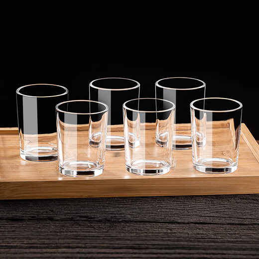 LOVWISH white wine glass dispenser set household small wine glass one-shot glass commercial two-liang 2-amount with scale 100ml wine cup two-liang white wine glass 12 pieces 100ml