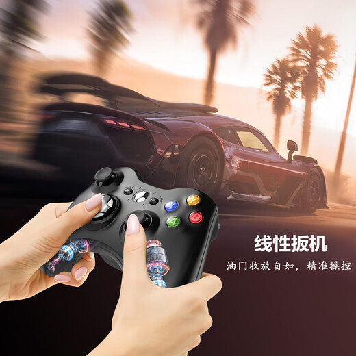 360 computer game controller suitable for XBOX360 game console PC computer TV mobile phone Black Myth Wukong Deluxe Edition for computer/TV wired black