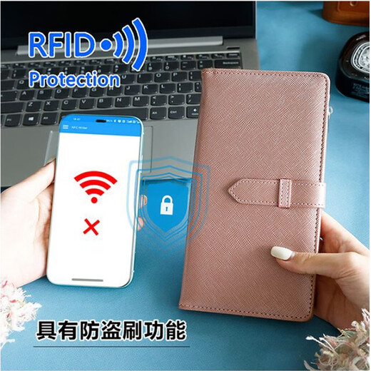 Tragbare Reisepassklammelemellet integrierter tragbarer Dokument Ticket Aufbewahrungstasche Langes Gepäck Check-in Hanging Tag Schwarz Passport Bag Gepäck Tag Set