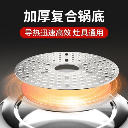 Shuangxi household pressure cooker gas induction cooker universal pressure cooker thickened explosion-proof small mini pot 22cm/5.5L/gas stove only/3-5 people 22cm