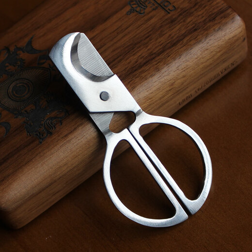 MEOD日本药片专用剪刀切药剪刀切药器分药剪药割药神器精准不锈钢剪刀 迷你普通小巧款