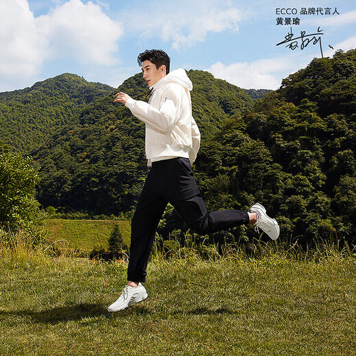 ECCO BIOM sports shoes for men, breathable low-top running shoes, outdoor cross-country shoes, Huang Jingyu's same style, Jianbu C 800424, black 80042401001 39