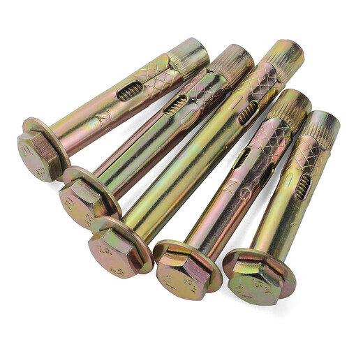 JINGGONG National Standard External Hexagonal Internal Expansion Screws Complete Collection Extended Built-in Explosive Floor Exploding Bolts Boxed M8*80 (100 pieces) 10mm punched