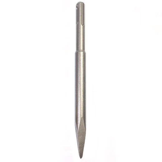 Round handle electric hammer impact drill bit Round head pointed flat wide and lengthened chisel two pits and two grooves sdsplus Bosch pick knives round handle fine small pointed chisel 12170 10 free