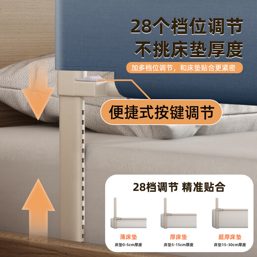 Beiyixiong Beeio Bed Liber Baby Anti-Fall lit Baffler Baby Child's Bed's One Bed Fence Safety Guardage de lit Guardage de lit Couronne de la couronne 2 mètres [Côté de lit] Installation simple face à face