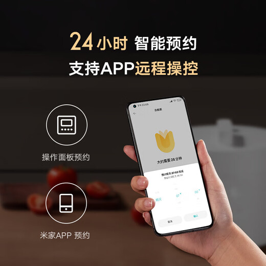 Mijia Xiaomi electric pressure cooker pressure cooker rice cooker for home use 4-5 people multi-functional electric stew pot for cooking rice and porridge non-stick pot double inner pot large capacity 5L