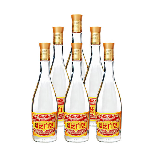 景芝 白乾老黄皮 高度白酒 49度480ml*6瓶 整箱装