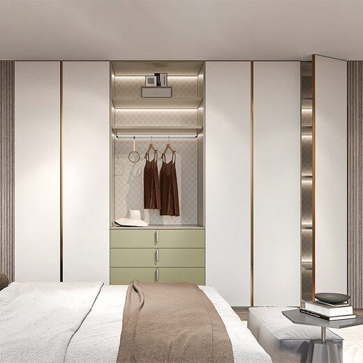 Sophia Wardrobe 30 Whole House Customized Package Bedroom Furniture Integrated Wardrobe TV Cabinet Combination Entry Shoe Cabinet 30 Whole House Customized Package