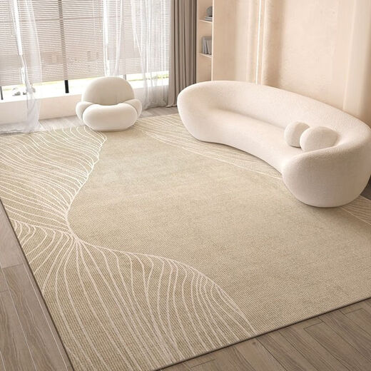 Xinlinfeng living room carpet new ins cream style coffee table carpet sofa floor mat large size non-slip mat stain-resistant meet as fate 80*160CM