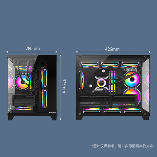 Colorful 14th generation Core computer host i5 14400F/RTX5070Ti/RTX5060Ti/RTX4060Ti E-sports game design desktop DIY assembly computer complete machine with two丨i5 14400F丨RTX3050 6G丨32GB memory