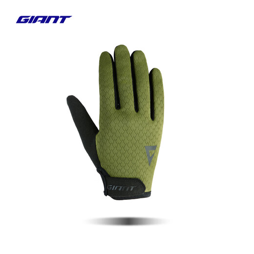 Giant Rush Mark autumn and winter long finger gloves, windproof, warm, shock-absorbing, wear-resistant, touch-screen bicycle equipment, graphite black (suitable for 5-15 C) M