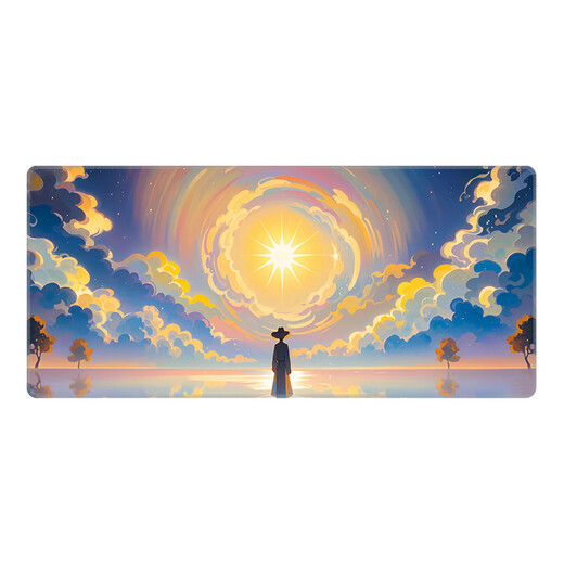 
Three-color cat mouse pad super large 2D landscape office desk pad game e-sports computer keyboard pad student 12803 starry dots 60 cm x 30 cm x 3 mm