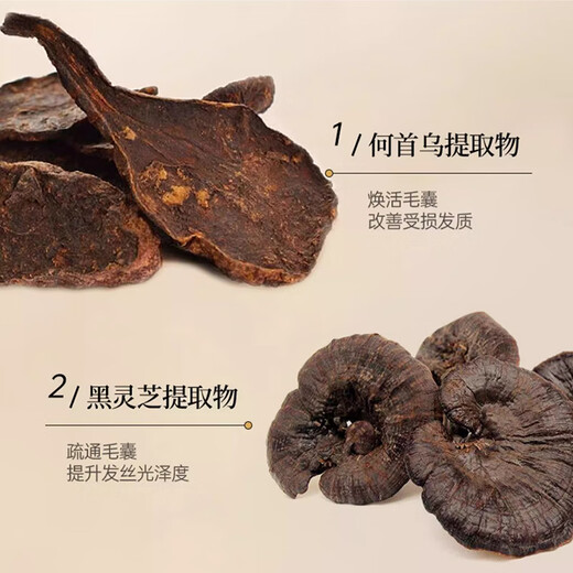 同仁堂何首乌洗发水白发黑发治自然黑中老年去屑止痒中药洗发露2瓶装
