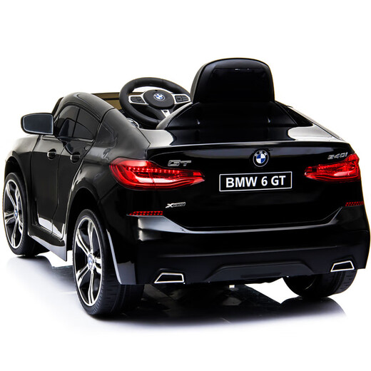 No more fun, no more big children's electric car four-wheeled remote control children's toy car children's New Year gift black remote control swing dual electric