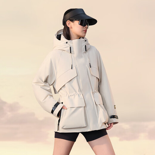 Govan Windshell 4.0 five-point luxury outdoor goose down jacket Yang Mi's same style women's winter down jacket Chaoyu White M