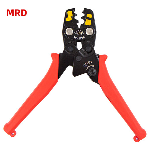 Haosuda (HSD) Taiwan original imported ratchet-type bare terminal crimping pliers cold-pressed terminal multi-functional network cable clamp crimping pliers Taiwan MA-228A crimping range 0.3~5.5