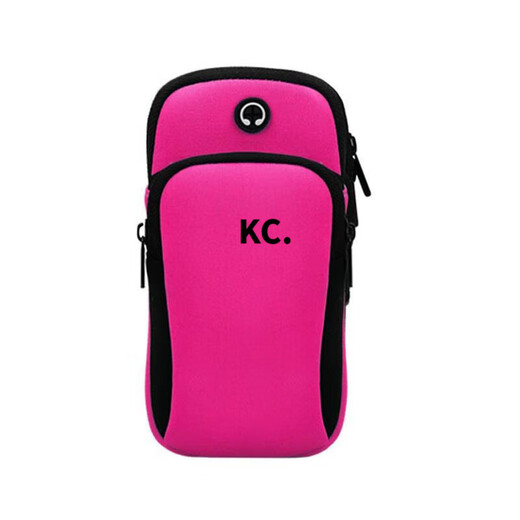 Kaooseen's new summer running arm bag, unisex mobile phone bag, outdoor fitness sports wristband arm strap, ultra-light arm cover, black suitable for mobile phones within 6.2 inches