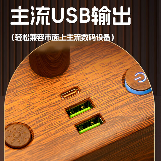 苏士赫尔摩【中式国风】复古台灯插座 | 禅意古风夜灯 卧室书房床头灯 可换灯泡