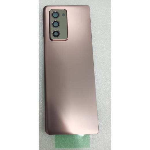 X suitable for Samsung z Fold 2 battery cover original mobile phone back cover folding glass w21 f9610 rear case tb fold2 boutique back cover gold with photo frame