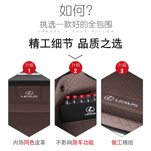 
Bozi is suitable for Lexus ES200 trunk pad fully enclosed es300h Zhi260 car trunk four seasons general original car black [main pad] embroidered car logo Lexus ES (imported) [1517 models] hybrid