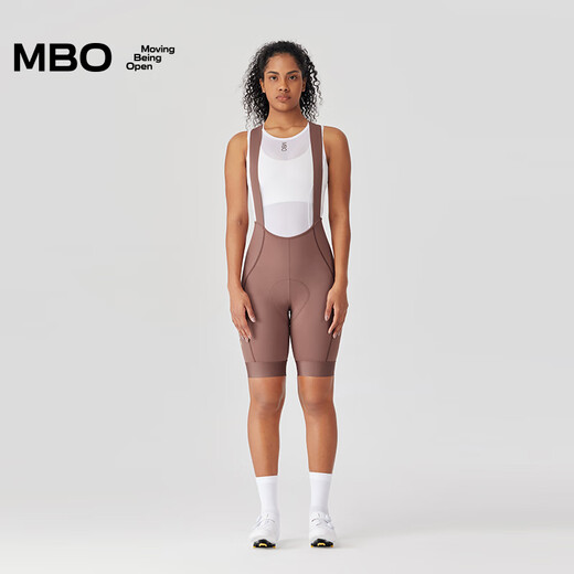 MBO Summer Women's Double Arrow Cycling Shorts T110 Multicolor Versatile Bib Cycling Shorts Red Twilight L