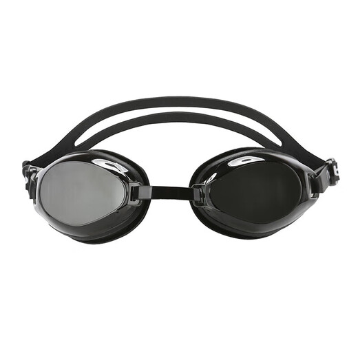 Decathlon (DECATHLON) swimming goggles for men and women, adult anti-fog high-definition equipment, extreme night black-4885840